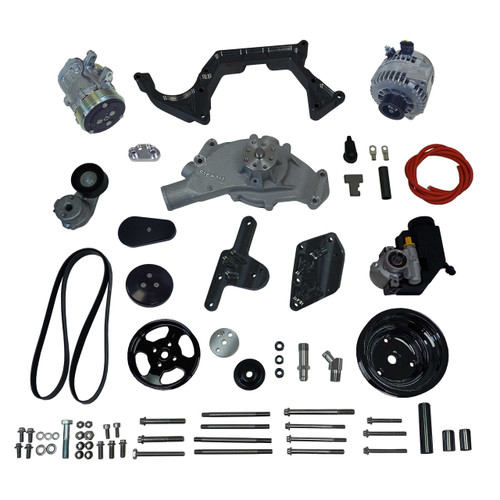 Front Runner® Drive System, Big Block Chevrolet, Black, without Power Steering