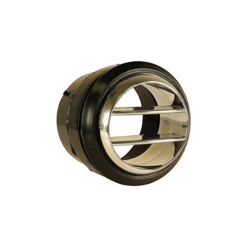 Standard Series Louver for 3-Inch Hose  Chrome w/ Black Bezel