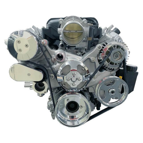 Front Runner® Drive System, GM LS7, Dry-Sump, Polished/Chrome, with Power Steering