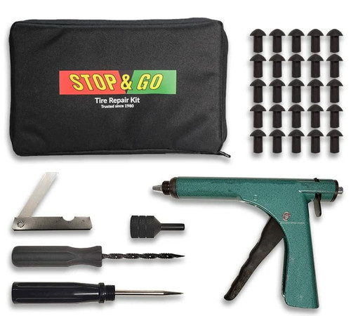 STOP & GO Standard Model Tire Plugger Kit (Part No. 1075A) for Emergency Tire Repairs