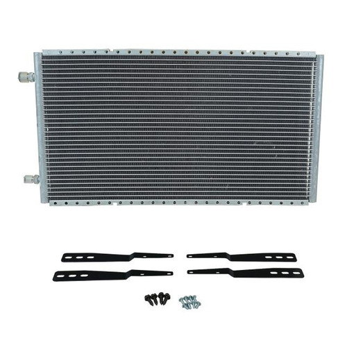Horizontal SuperFlow® Unpainted Condenser with Brackets, 14 IN. Tall x 25.5 IN. Wide x .83 IN. Thick