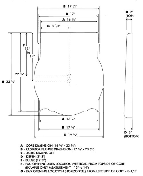 Fan Shroud  Application Specific Fits 1933-34 Ford