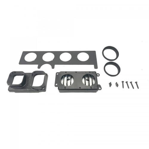 1970-81 Firebird OEM-Style In-Dash Louver Kit with Black Anodized Bezels