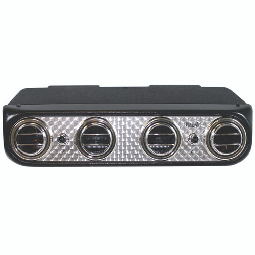Heritage Under Dash System, Cool Only, Engine Turned Aluminum