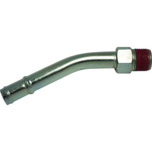 Angled Stainless Steel Heater Fitting  Extended Length