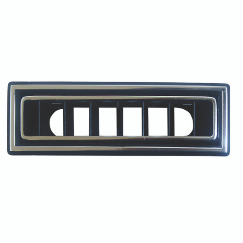 Louver for 2-Inch Hose  3.875-Inch x 1.562-Inch  Blk w/ Chrm Accent