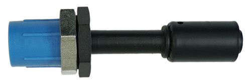 Bulkhead Beadlock Black Male Fitting - Straight NO 10 Reduced Barrier Hose Fitting