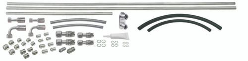 ProLine Stainless Steel A/C Line Kit R12 - 134a with 2-Way Bulkhead