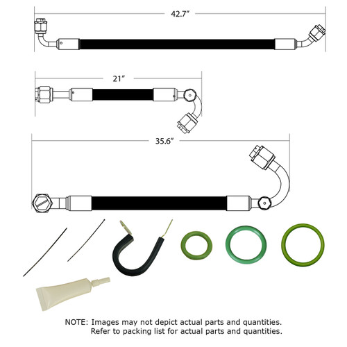 1955-56 Chevrolet Full-Size SureFit® Reduced Barrier Standard Hose Kit