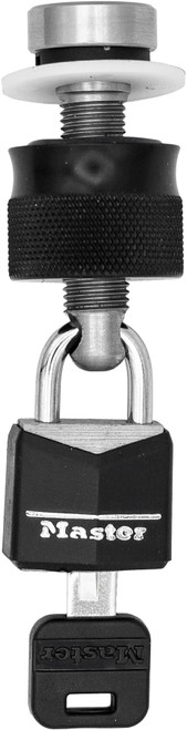 SANTORO FABWORX SF20001 Seat and Helmet Lock Black for Harley Davidson