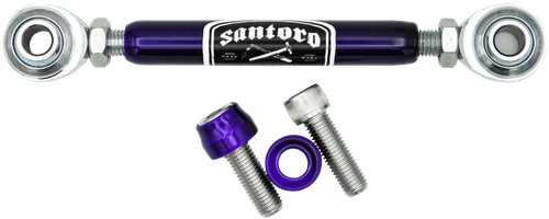 Santoro FabWorx Aluminum Shift Linkage Kit for Softail with Purple Finish – Part SF30036