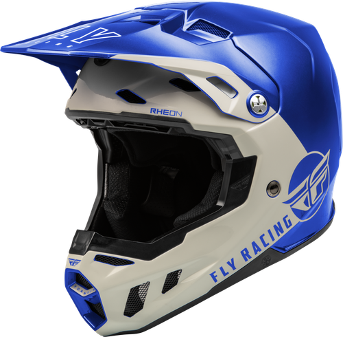 Fly Racing Formula CC Centrum Helmet in Metallic Blue and Light Grey, Part 73-43222X