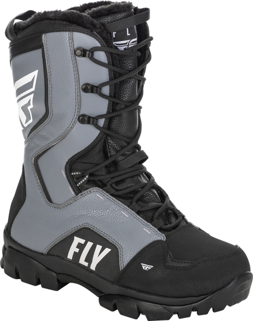 Fly Racing Marker Boot Black/Grey Size 7 – All-Terrain Waterproof and Insulated Footwear