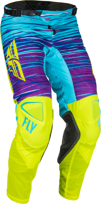 Fly Racing Kinetic Mesh L.E. Pants Hi Vis Blue Magenta Size 30