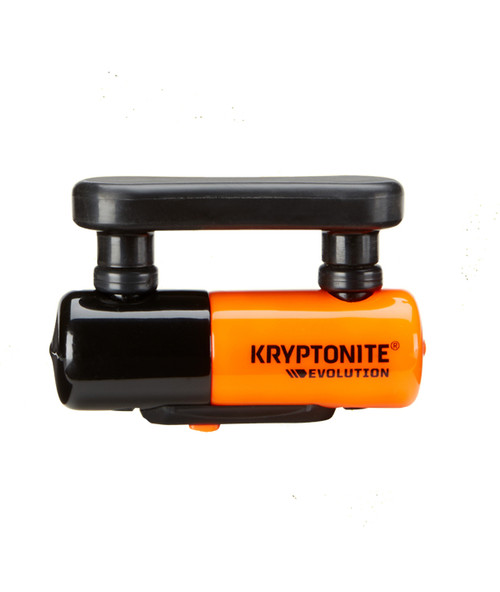 Kryptonite Evolution Compact Disc Lock with Hardened Steel Shackle and Bright Reminder Cable