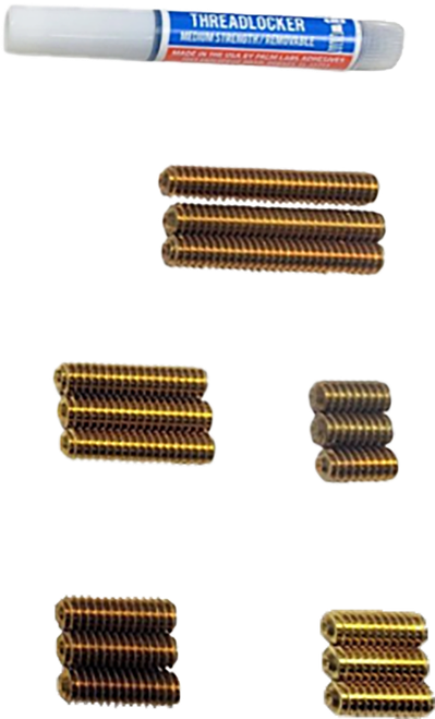 Speedwerx Brass Weight Adjustment Kit 1/4" 20 for Enhanced Performance