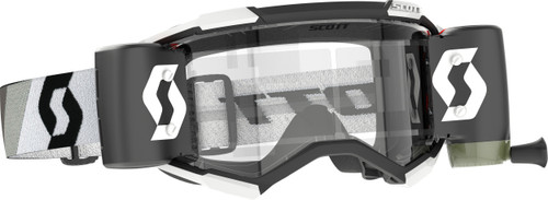 SCOTT Fury WFS Goggles Premium Black/White Clear Works with UV Protection and Anti-Fog Features