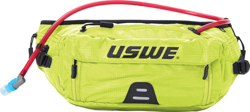 USWE Zulo 6 Crazy Yellow Vented Hip Pack with 1.5L Hydration Bladder