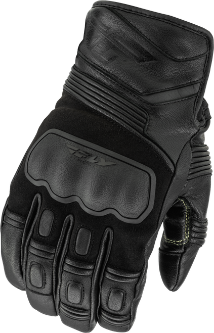Fly Racing Surveyor Gloves Black Small with Hydraguard Weatherproof Technology