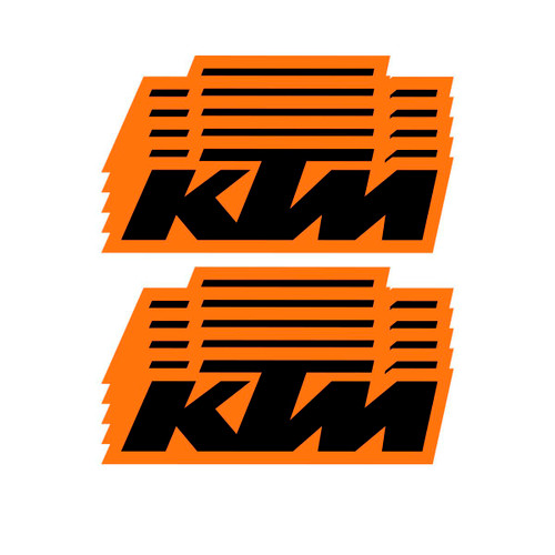 D-COR 6-Inch KTM Decal Set (10 Pack) - Part Number 40-30-107