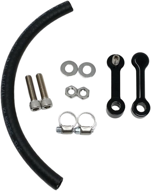 DK Custom Products Billet Tank Lift Kit 3 Inch for '99 and Up Touring Models - Powder Coat Black