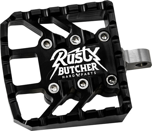Rusty Butcher RB-BFG-1 Heavy Duty Mini Floorboards in Black Anodized Finish