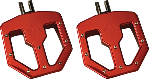 PRO ONE M8 BMX V2 Mini Board Red Anodized - Sleek Aluminum BMX Traction Pegs