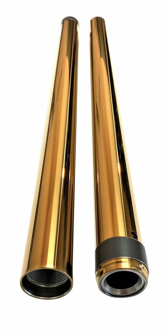 PRO ONE 41mm Gold Fork Tubes - 20 1/4 inch for Harley Davidson FXDX 1999-2005