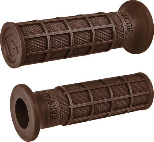 ODI Hart Luck Full Waffle Brown V-Twin Motorcycle Grips - Part V02FWBN