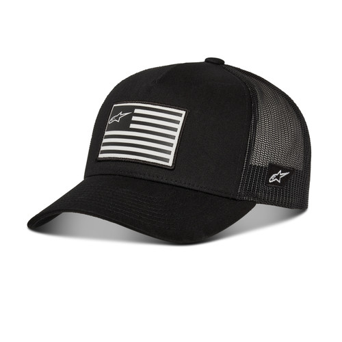 Alpinestars Flag Snapback Hat Black/Black One Size