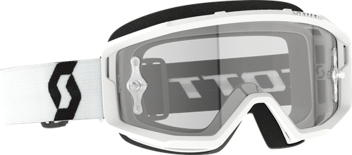 SCOTT Primal Goggle White Clear Works - Versatile Sports Eyewear with Anti-Fog and Tear-Off Compatibility