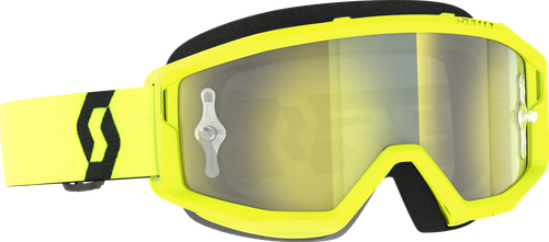 SCOTT Primal Goggle Yellow/Black with Chrome Works Lens – Medium Fit