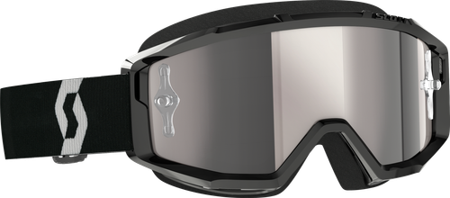 SCOTT Primal Goggle Black/White Silver Chrome Works - Comfortable Fit and Anti-Fog Protection