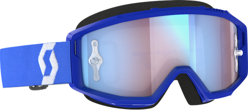 SCOTT Primal Goggle Blue/White with Chrome Works Lens - Medium Fit