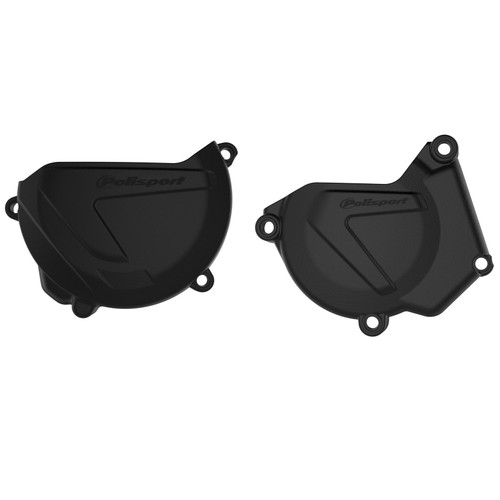 Polisport Kit Clutch and Ignition Cover for Yamaha – Black