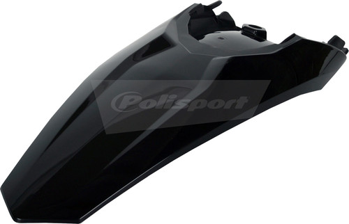 Polisport Rear Fender Black for Dirt Bikes and Off-Road Vehicles - Part 8595400006