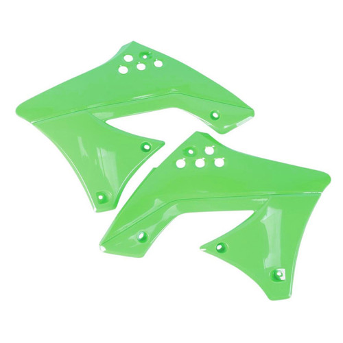 POLISPORT KLX110 Green Radiator Scoops - Part 8495400001