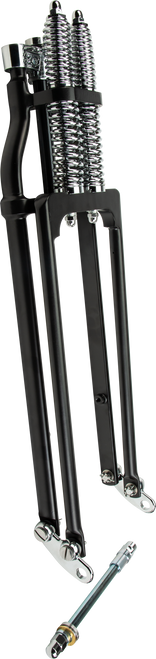 Harddrive Springer Fork Tapered Leg Standard Black for Harley Davidson