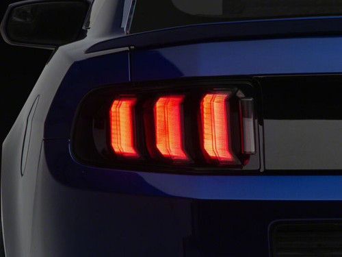 Raxiom 13-14 Ford Mustang CXR Series LED Tail Lights- Black Housing- Smoked Lens - 441705 Photo - Primary