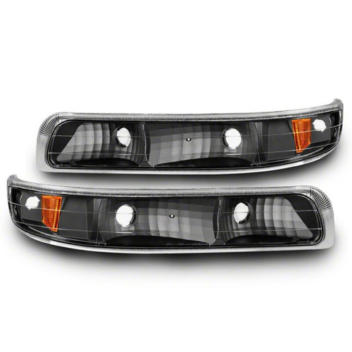 Raxiom 99-01 Chevrolet Silverado 1500 Axial Series Euro Turn Signal and Parking Lights- Black - S112703 Photo - Primary