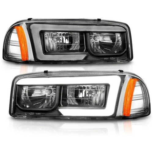 Raxiom 99-06 Chevrolet Sierra 1500 Axial Series LED DRL Headlights- Black Housing- Clear Lens - S523542 Photo - Primary