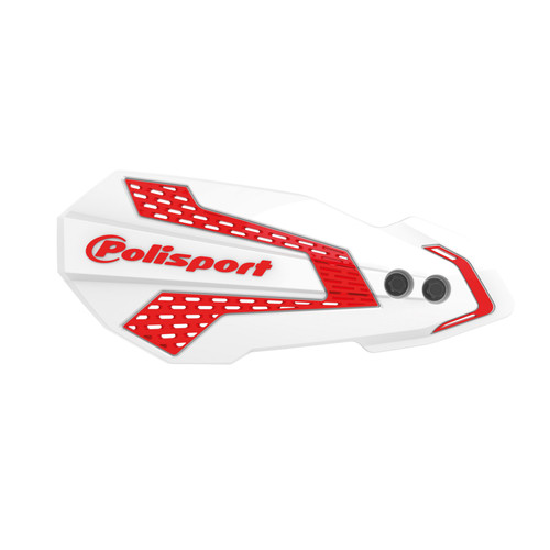 Polisport MX Flow Handguards White/Red Hon - Model 8308200043