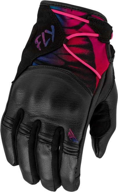 Fly Racing Venus Gloves Butterfly Large - Reinforced Clarino™ Palm, Touchscreen Compatible Leather Accents