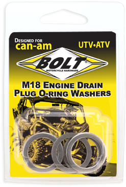 BOLT CAN-ALM18 Engine Drain Plug Washer M18x24 Aluminum (5 Pack)