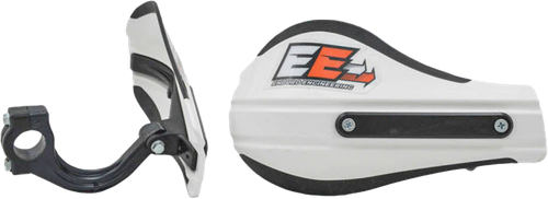Enduro Engineering Composite Moto Roost Deflectors with White EVO2 Mounting Hardware