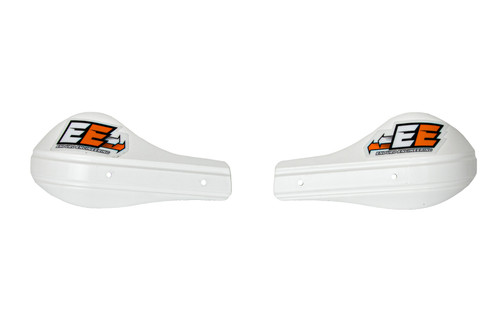 Enduro Engineering Evo 2 Mini Roost Deflector White - Full Wrap Aluminum Debris Shield for Mountain Bikes