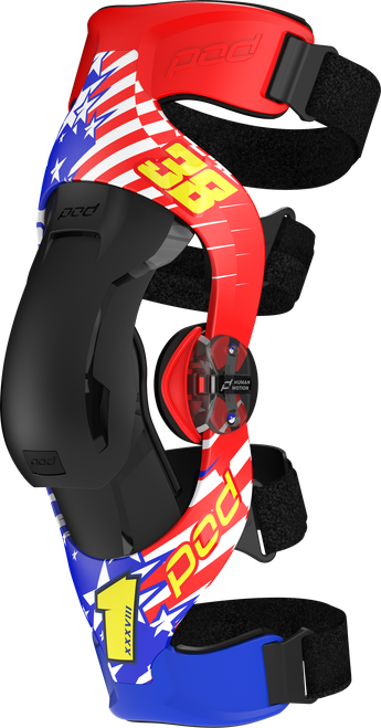 POD K4 2.0 Le Knee Brace (Pr) Danger Boy V2 XS/SM - Impact-Modified Frame with Multi-Sport Protection