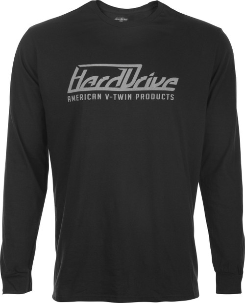 Harddrive Long Sleeve Tee Black/Grey Medium by HARDDRIVE - Part #800-0206M