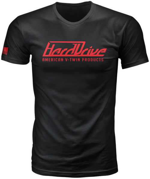 Harddrive XL Black and Red T-Shirt by HARDDRIVE - Comfortable Cotton-Polyester Blend