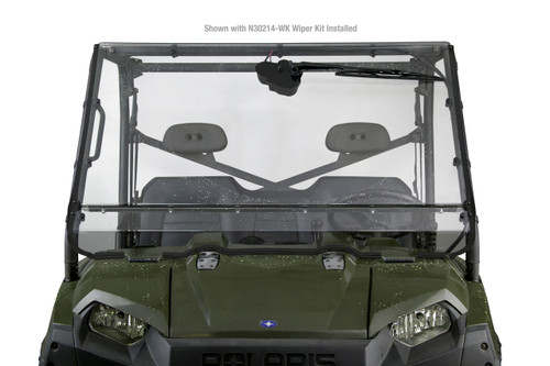 NATIONAL CYCLE N30214 Full Windshield Wiper Ready Polycarbonate with 3D-Formed Curvature